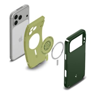 Spigen Nano Pop HIBRIDINIS MagSafe DĖKLAS iPhone 17 Pro Max / 18 Pro Max AVO GREEN - Image 6