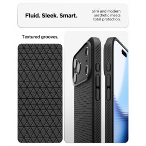 Spigen Liquid Air iPhone 17 Pro / 18 Pro MATINIS juodos spalvos - Image 6
