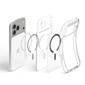 Spigen Ultra Hybrid MagSafe iPhone 17 Pro / 18 Pro SKAIDRUS/GRAFITO - Image 6