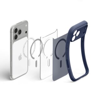 Spigen Ultra Hybrid MagSafe iPhone 17 Pro / 18 Pro MATINIS TAMSIAI MĖLYNAS - Image 6
