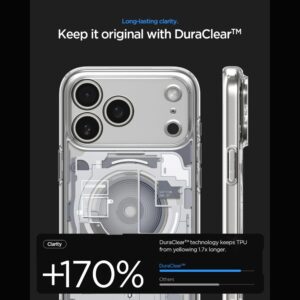Spigen Ultra Hybrid MagSafe iPhone 17 Pro / 18 Pro ZERO ONE BALTAS - Image 6