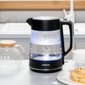 ARDESTO Elektrinis virdulys ARDESTO, 1.7l, stiklinis, Otter, juodas - Image 5