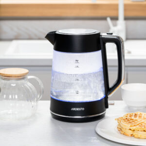 ARDESTO Elektrinis virdulys ARDESTO, 1.7l, stiklinis, Otter, juodas - Image 9
