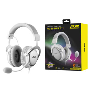 2E Gaming ausinės HG355, 7.1, mini-jack/dual 3.5mm/USB-A, 1.5/1.5/0.2m, baltos - Image 10