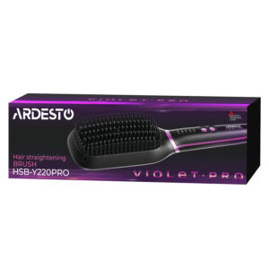 ARDESTO tiesinimo šepetys Violet Pro HSB-Y220PRO, 50W, 130-210°C, ekranas, keramika, juodas - Image 9