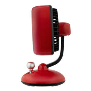 ARDESTO Stalo ventiliatorius AviaFan FT-F3600RD, 12 cm, įkraunamas, su apšvietimu, USB-A Type-C, raudonas - Image 2