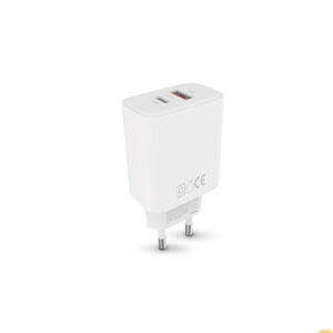 Forever TC-09-33AC GaN PD QC įkroviklis 1x USB-C 1x USB 33W baltas - Image 2