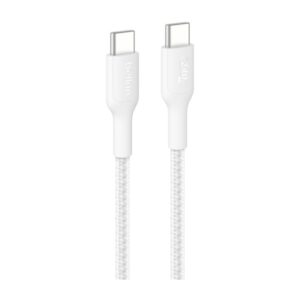 Belkin BoostCharge Pro pintas USB-C į USB-C laidas – 1 metras – baltas