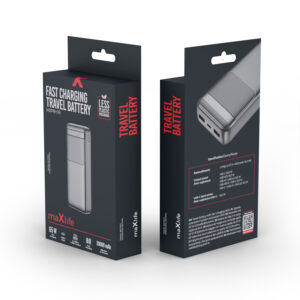 Maxlife išorinė baterija MXPB-09 QC PD 65W 20000 mAh juoda - Image 3