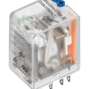 Relė 24VDC, 5A, 4CO, su indikacija+TEST, Weidmuller