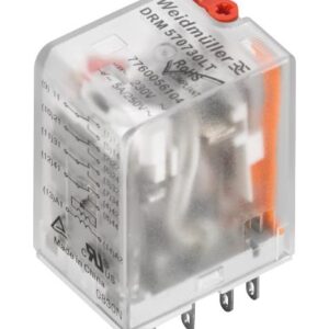 Relė 230VAC, 5A, 4CO, su indikacija+TEST, Weidmuller
