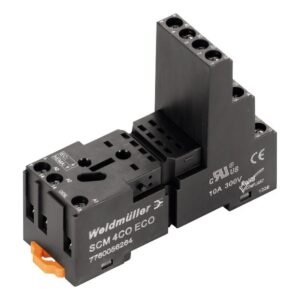 Lizdas SCM 4CO ECO Weidmuller relėms DRM, 6 A, ant DIN bėgelio, RoHS