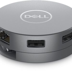 DELL DA305 Vielinis USB 3.2 Gen 2 (3.1 Gen 2) Type-C Sidabras - Image 3