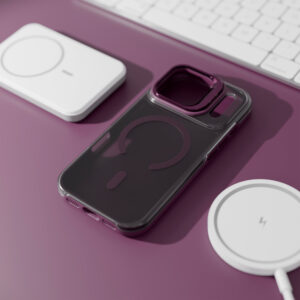Etteri Morning Fog dėklas, skirtas iPhone 17 Pro / 18 Pro, tamsios vyšnios spalvos - Image 6