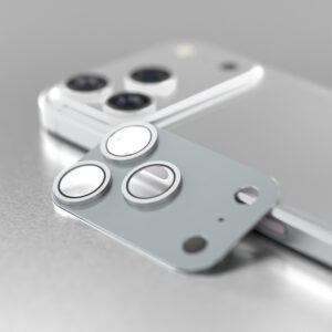 Etteri pilna kameros objektyvo apsauga, skirta iPhone 18 Pro Max, sidabrinė - Image 2