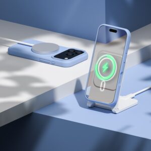 Etteri silikoninis Mag dėklas, skirtas iPhone 17 Pro / 18 Pro, dangaus mėlynumo - Image 5