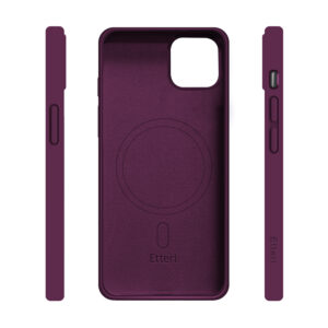 Etteri silikoninis Mag dėklas, skirtas iPhone 13 6,1", tamsios vyšnios spalvos - Image 4