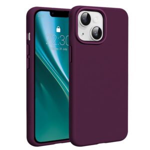 Etteri silikoninis Mag dėklas, skirtas iPhone 15 6,1" tamsios vyšnios spalvos