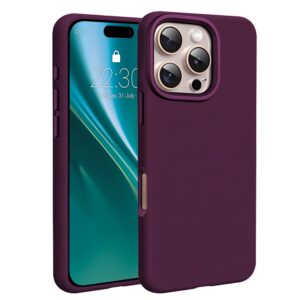 Etteri silikoninis Mag dėklas, skirtas iPhone 16 Pro 6,3", tamsios vyšnios spalvos