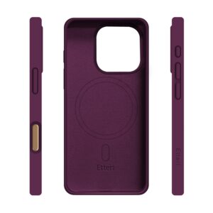 Etteri silikoninis Mag dėklas, skirtas iPhone 16 Pro Max 6,9", tamsios vyšnios spalvos - Image 4