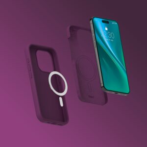 Etteri silikoninis Mag dėklas, skirtas iPhone 16 Pro Max 6,9", tamsios vyšnios spalvos - Image 7