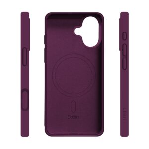 Etteri silikoninis Mag dėklas, skirtas iPhone 17 6,3'' tamsios vyšnios spalvos - Image 4