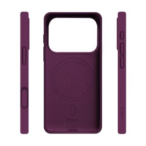 Etteri silikoninis Mag dėklas, skirtas iPhone 17 Pro / 18 Pro 6,3'' tamsios vyšnios spalvos - Image 4