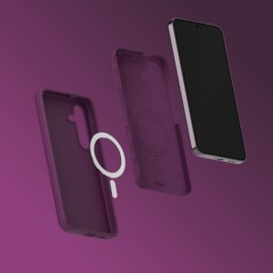 Etteri silikoninis Mag dėklas, skirtas Samsung Galaxy A57 5G, tamsios vyšnios spalvos - Image 7