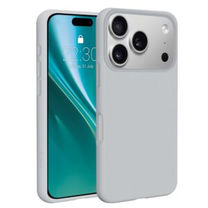 Etteri silikoninis Mag dėklas, skirtas iPhone 17 Pro / 18 Pro, sidabrinis