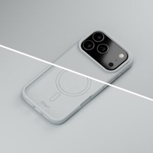 Etteri silikoninis Mag dėklas, skirtas iPhone 17 Pro / 18 Pro, sidabrinis - Image 6