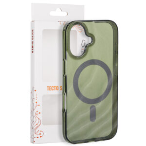 Tecto Shield Desert Mag dėklas, skirtas iPhone 17 6,3" tamsiai alyvuogių spalvos