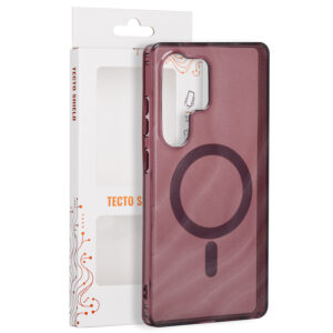 Tecto Shield Desert Mag dėklas, skirtas Samsung Galaxy S25 Ultra, raudonmedžio spalvos