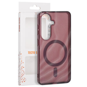 Tecto Shield Desert Mag dėklas, skirtas Samsung Galaxy S26, raudonmedžio spalvos