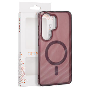 Tecto Shield Desert Mag dėklas, skirtas Samsung Galaxy S26 Ultra, raudonmedžio spalvos