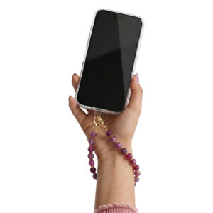 Karoliukų telefono dirželis violetinis - Image 2