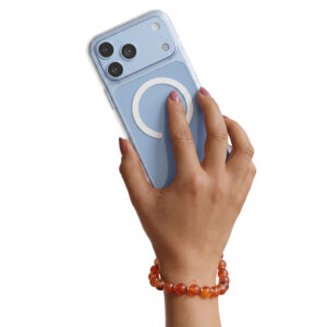 Karoliukų telefono dirželis rudas - Image 3