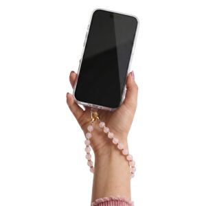 Karoliukų telefono dirželis rožinis - Image 2