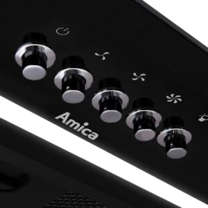 Amica OMP6255BG Įmontuojamas gartraukis juodas 389 m³/h