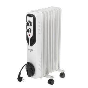 Adler AD 7815 elektrinis patalpų šildytuvas Vidaus Balta 1500 W Tepalu užpildytas elektrinis šildytuvas