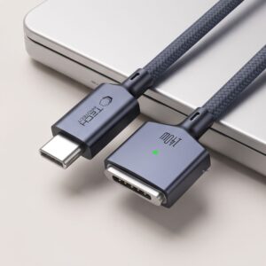 TECH-PROTECT MMC01 ULTRABOOST MAGNETINIS MACBOOK KABELIS USB-C Į MagSafe 3 140W 300CM TAMSIAI MĖLYNAS - Image 6