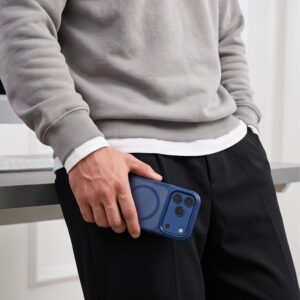 Tech-Protect MagMat MagSafe CC iPhone 17 Pro Max / 18 Pro Max MATINIS TAMSIAI MĖLYNAS - Image 7