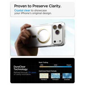 Spigen ULTRA HYBRID MagSafe iPhone 17 Pro / 18 Pro SKAIDRUS/AUKSINIS - Image 7