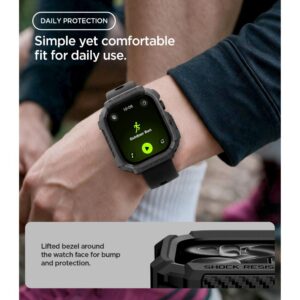 Spigen RUGGED ARMOR APPLE WATCH 12 (42 MM) MATINIS JUODAS - Image 7
