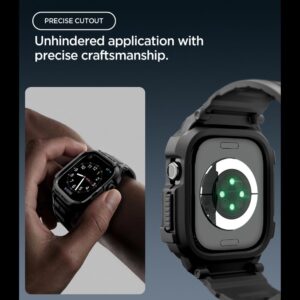 Spigen RUGGED ARMOR PRO APPLE WATCH 12 (46 MM) MATINĖ JUODA - Image 7