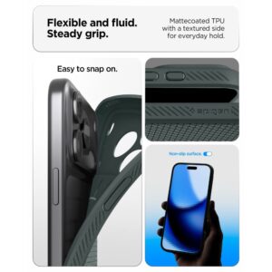 Spigen Liquid Air iPhone 17 Pro Max / 18 Pro Max DĖKLAS, ABYSS GREEN - Image 7