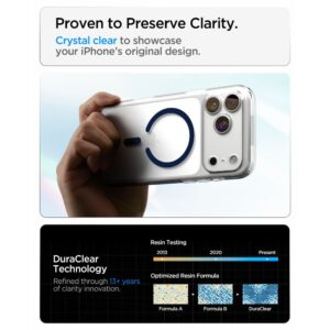 Spigen Ultra Hybrid MagSafe iPhone 17 Pro Max / 18 Pro Max SKAIDRUS/TAMSIAI MĖLYNAS - Image 7
