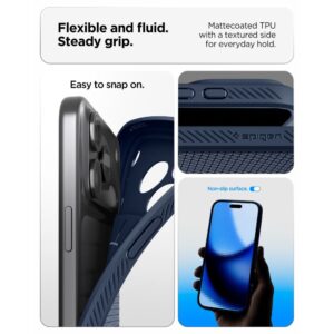 Spigen Liquid Air iPhone 17 Pro / 18 Pro TAMSIAI MĖLYNAS - Image 7