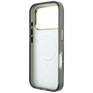 Guess IML Zebra Glitter Triangle Logo MagSafe dėklas, skirtas Iphone 18 Pro / 17 Pro, sidabrinis - Image 7
