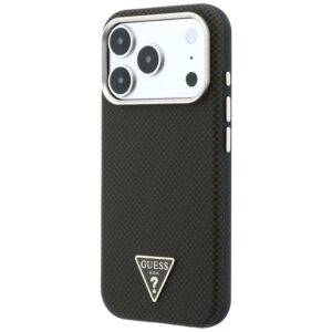 Guess Kevlar Triangle Logo MagSafe dėklas, skirtas Iphone 18 Pro / 17 Pro, rudas - Image 2