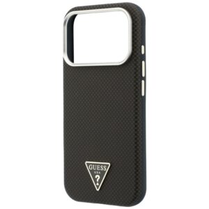 Guess Kevlar Triangle Logo MagSafe dėklas, skirtas Iphone 18 Pro / 17 Pro, rudas - Image 6